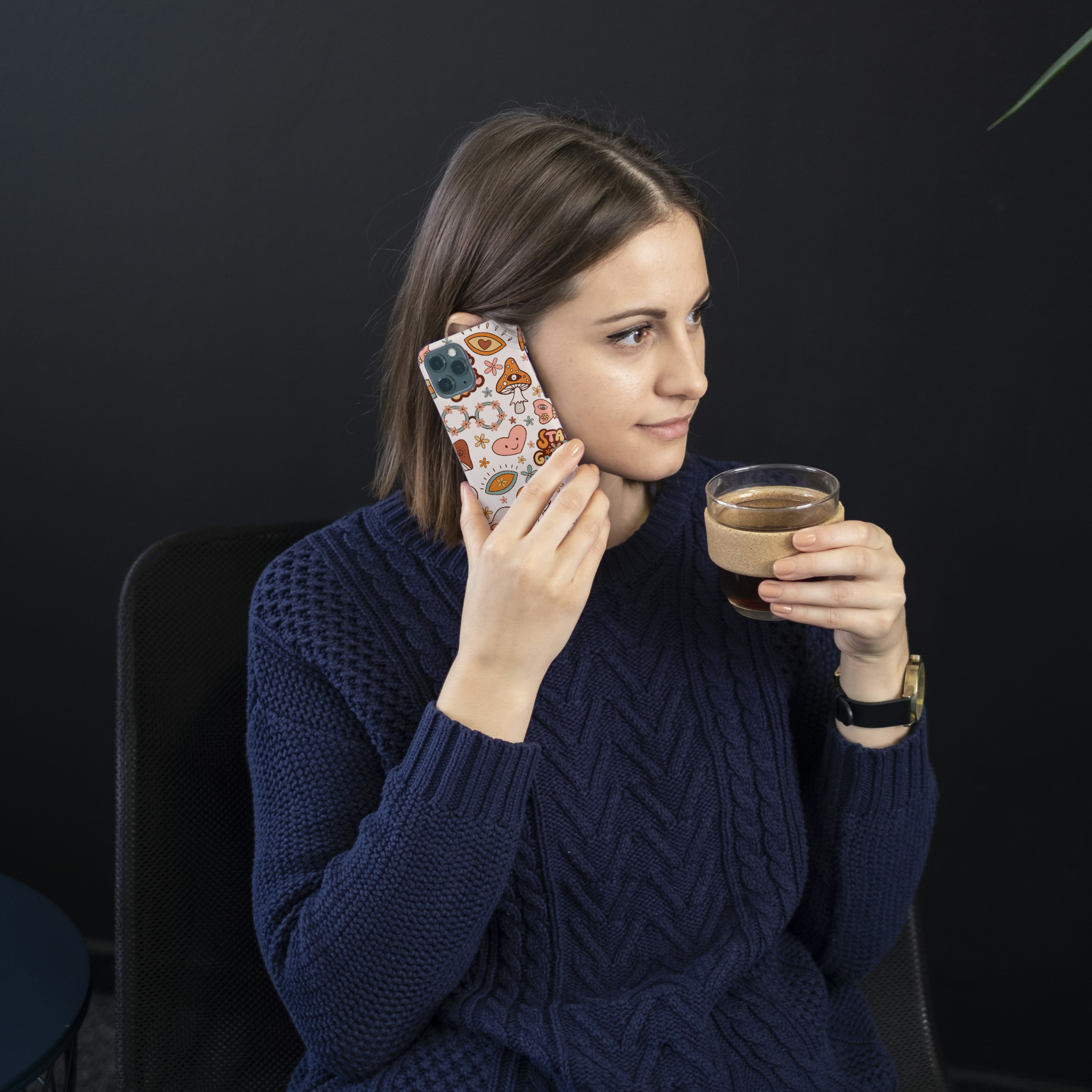 Peace and Love iPhone Case